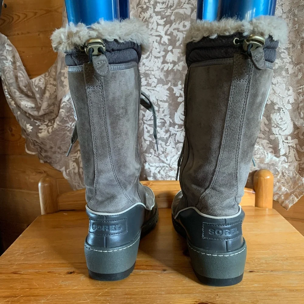 Sorel Women's Tivoli III High winter boots Quarry/Cloud Grey Size 8 Waterproof - Picture 5 of 10